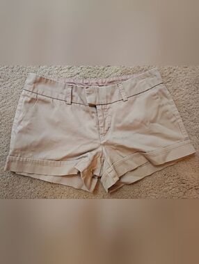 Vintage Arden B Tan Low Rise Mini Shorts.